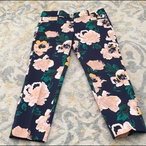 Banana Republic Floral Print Sloan Pant 6P